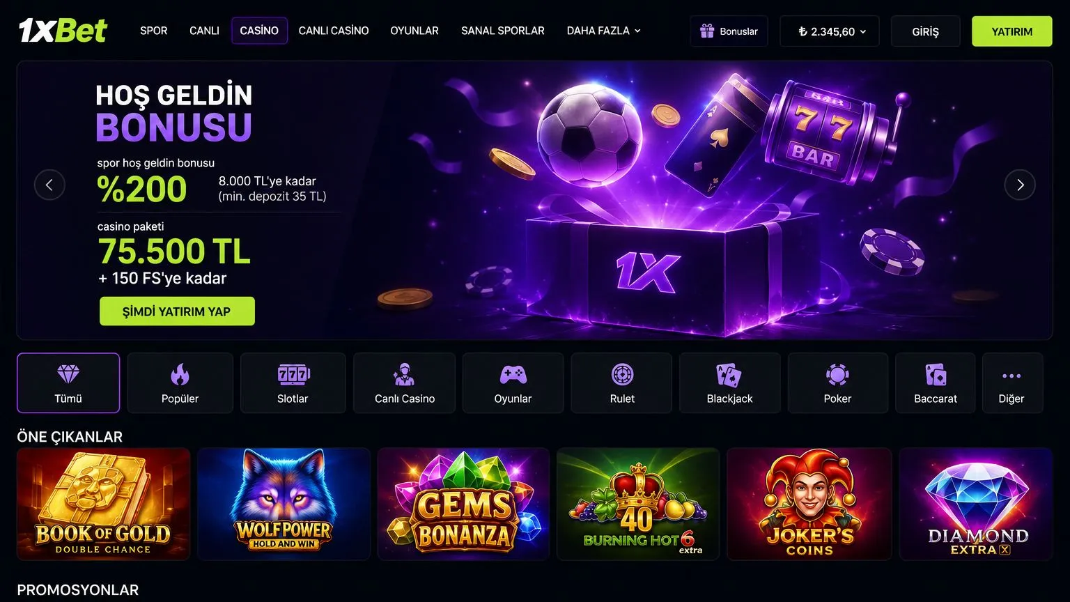 1xBet platformu hakkında genel bakış
